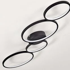 Plafonnier Rodekro Led Noir, 1 Lumiere