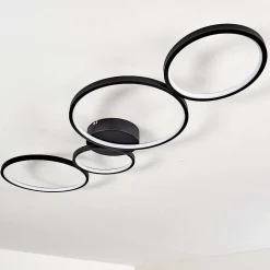 Plafonnier Rodekro Led Noir, 1 Lumiere