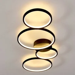 Plafonnier Rodekro Led Noir, 1 Lumiere