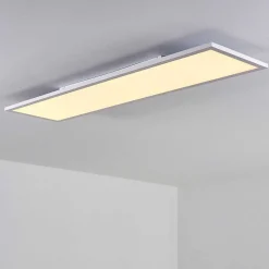 Plafonnier Salmi Led Blanc, 1 Lumiere, Telecommandes, Changeur De Couleurs