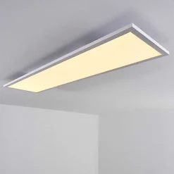 Plafonnier Salmi Led Blanc, 1 Lumiere, Telecommandes, Changeur De Couleurs