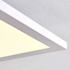 Plafonnier Salmi Led Blanc, 1 Lumiere, Telecommandes, Changeur De Couleurs