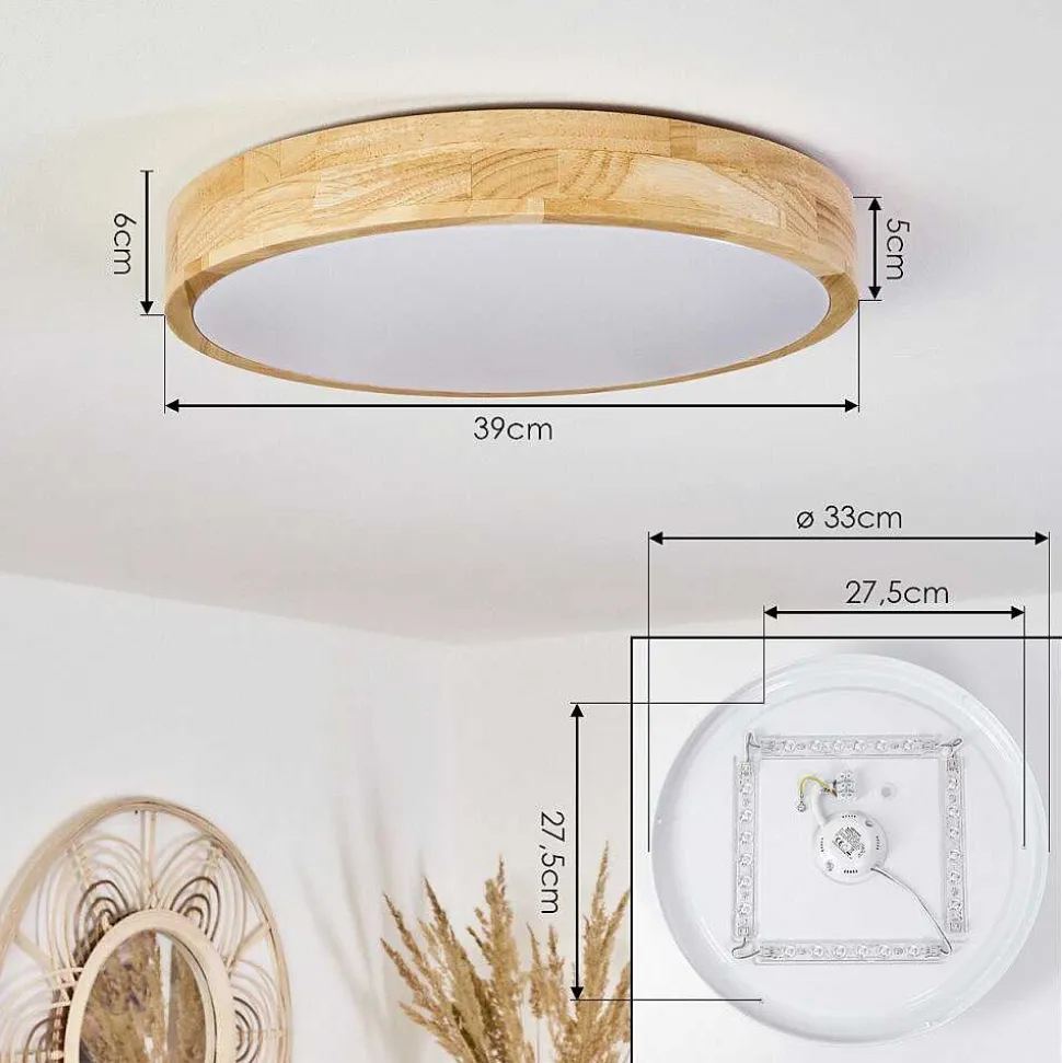 Plafonnier Samaira Led Ecru, 1 Lumiere