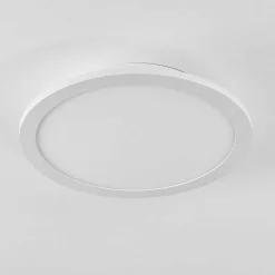 Plafonnier Sani Led Blanc, 1 Lumiere, Telecommandes, Changeur De Couleurs