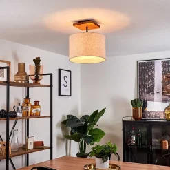 Plafonnier Shiburg Bois Clair, 1 Lumiere