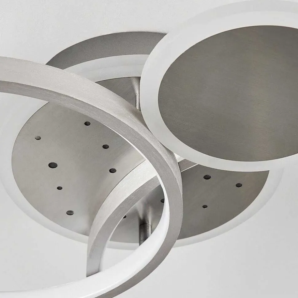 Plafonnier Tagsdorff Led Chrome, Nickel Mat, 1 Lumiere