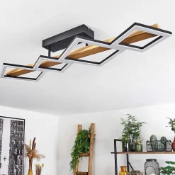 Plafonnier Tavon Led Ecru, Noir, 1 Lumiere