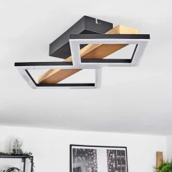 Plafonnier Tavon Led Ecru, Noir, 1 Lumiere