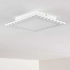 Plafonnier Voisines Led Blanc, 1 Lumiere, Telecommandes, Changeur De Couleurs