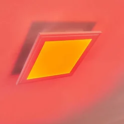 Plafonnier Voisines Led Blanc, 1 Lumiere, Telecommandes, Changeur De Couleurs