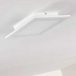 Plafonnier Voisines Led Blanc, 1 Lumiere, Telecommandes, Changeur De Couleurs