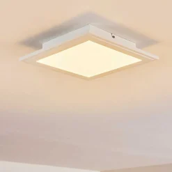 Plafonnier Voisines Led Blanc, 1 Lumiere, Telecommandes, Changeur De Couleurs