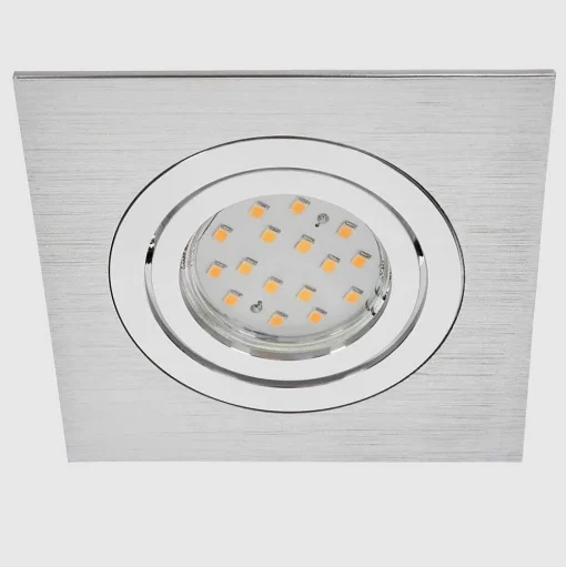 Spot Encastrable Monthois Led Chrome, Nickel Mat, 1 Lumiere