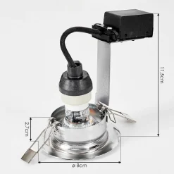 Spot Encastrable Vibersviller Led Chrome, 1 Lumiere