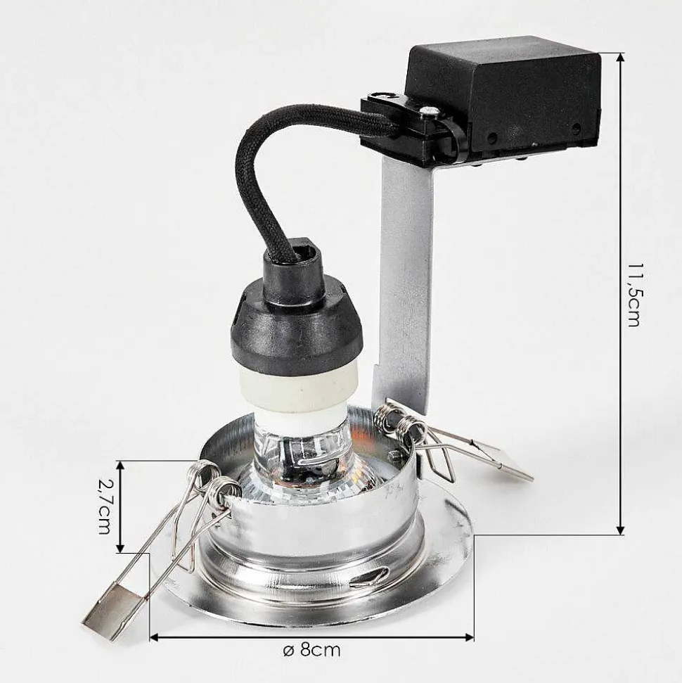 Spot Encastrable Vibersviller Led Chrome, 1 Lumiere