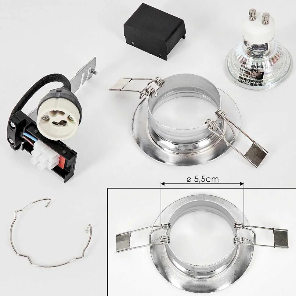 Spot Encastrable Vibersviller Led Chrome, 1 Lumiere