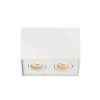 Spot Lucide Tube Blanc, 2 Lumieres