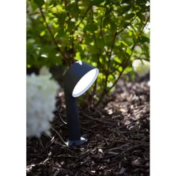 Spot Sur Pieu Lutec Dakota Led Anthracite, 1 Lumiere