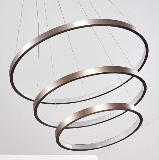 Suspension Canisteo Led Nickel Mat, 3 Lumieres