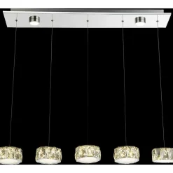 Suspension Globo Amur Led Chrome, 1 Lumiere