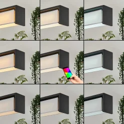 Suspension Siders Led Noir, 1 Lumiere, Changeur De Couleurs