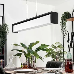 Suspension Siders Led Noir, 1 Lumiere, Changeur De Couleurs