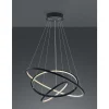 Suspension Trio Aaron Led Anthracite, 1 Lumiere, Telecommandes, Changeur De Couleurs