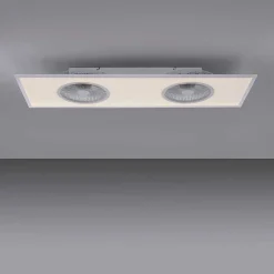 Ventilateur De Plafond Leuchten Direkt Flar-Air Led Blanc, 1 Lumiere, Telecommandes